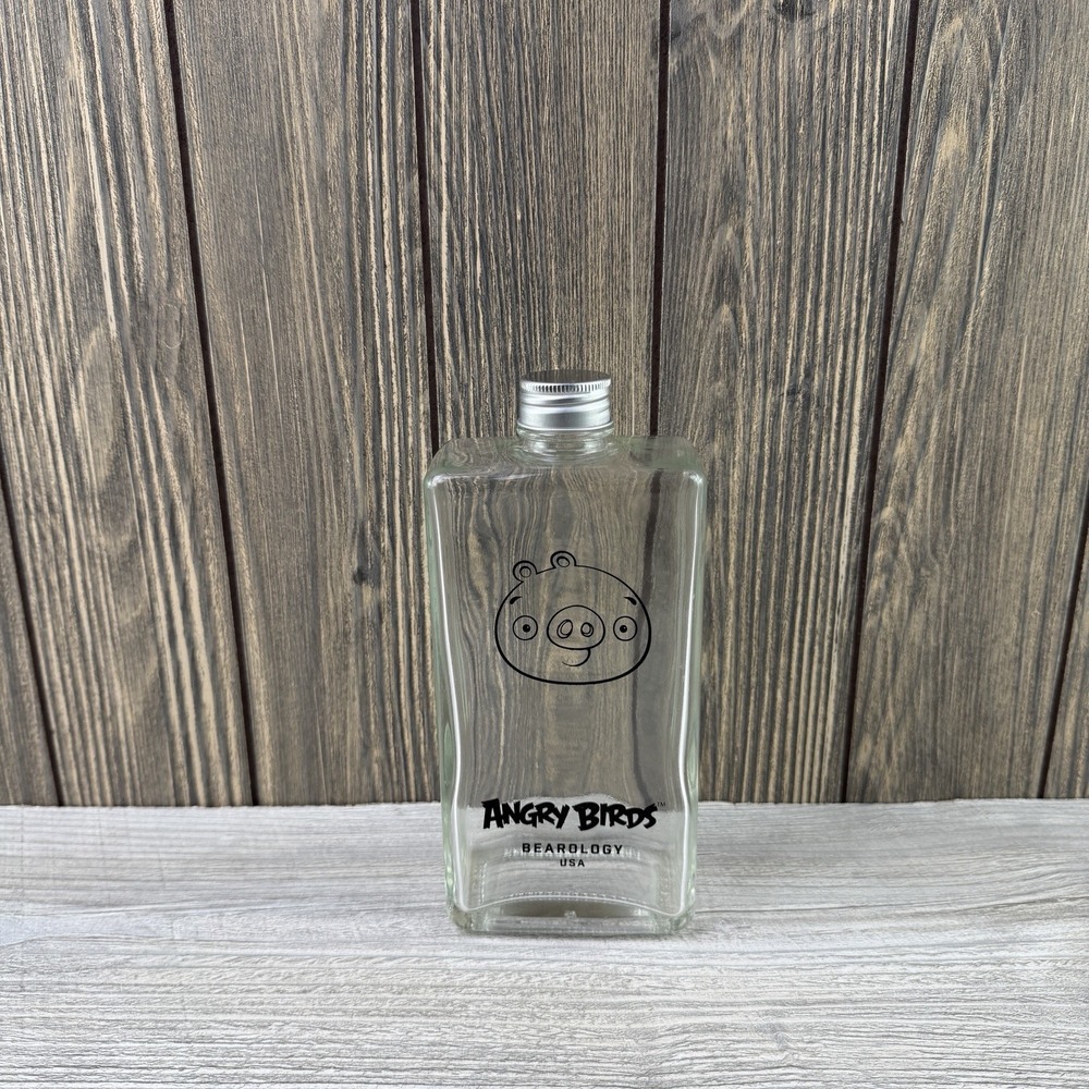 Angry Birds Bearology USA Minion Pig Glass Flask Bottle 2021 Rare Exclusive